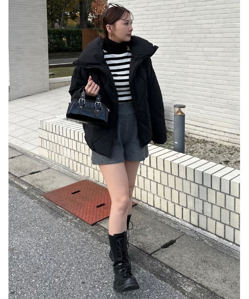 セール】[HITアウター][低身長サイズ有]ダイヤキルト中綿ダウン