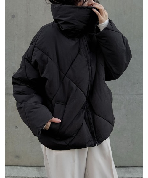 セール】[HITアウター][低身長サイズ有]ダイヤキルト中綿ダウン