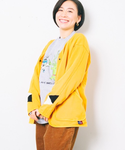 AlexanderLeeChang(アレキサンダーリーチャン)の「AlexanderLeeChang/アレキサンダーリーチャン BLC SWET SANKAKU CARDIGAN BC012201(カーディガン/ボレロ・メンズ・ブラック/グレー/マスタード・MEDIUM/LARGE/X-LARGE)」の16枚目の写真