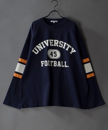 SITRY | wide silhouette football T-shirt/ワイドシルエット フットボール ロングスリーブTシャツ(Tシャツ/カットソー)