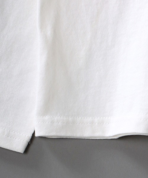 SITRY（シトリー）の「wide silhouette football T-shirt/ワイドシルエット フットボール ロングスリーブTシャツ（Tシャツ/カットソー・メンズ・ホワイト/アッシュグレー/マスタード/グリーン/ネイビー・M/L）」の8枚目の写真