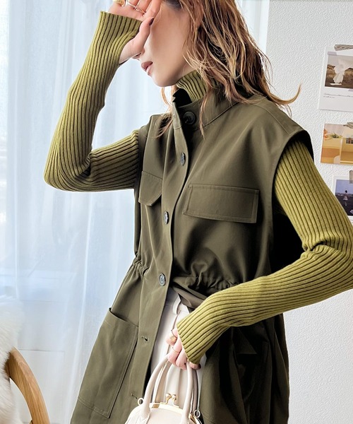 プラスワンでこなれ感。bigポケットミリタリーベスト