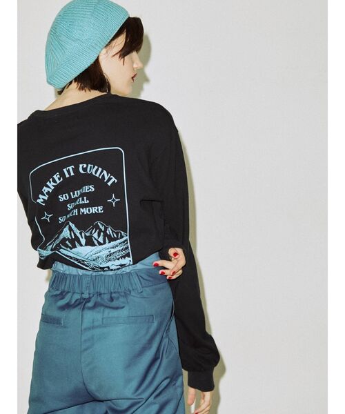 jouetie（ジュエティ）の「ハートサターンロンT（Tシャツ/カットソー・レディース・ブラック/オフホワイト/ブルー・MEDIUM）」の18枚目の写真