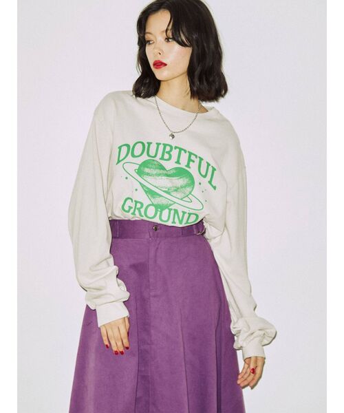 jouetie（ジュエティ）の「ハートサターンロンT（Tシャツ/カットソー・レディース・ブラック/オフホワイト/ブルー・MEDIUM）」の19枚目の写真