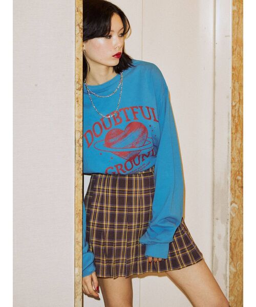 jouetie（ジュエティ）の「ハートサターンロンT（Tシャツ/カットソー・レディース・ブラック/オフホワイト/ブルー・MEDIUM）」の10枚目の写真