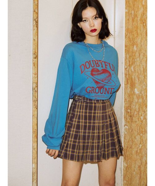 jouetie（ジュエティ）の「ハートサターンロンT（Tシャツ/カットソー・レディース・ブラック/オフホワイト/ブルー・MEDIUM）」の20枚目の写真