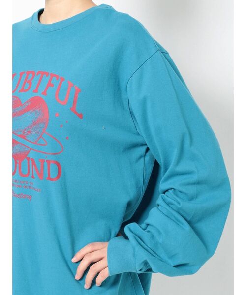 jouetie（ジュエティ）の「ハートサターンロンT（Tシャツ/カットソー・レディース・ブラック/オフホワイト/ブルー・MEDIUM）」の21枚目の写真