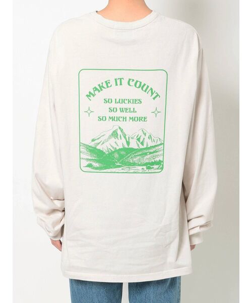 jouetie（ジュエティ）の「ハートサターンロンT（Tシャツ/カットソー・レディース・ブラック/オフホワイト/ブルー・MEDIUM）」の7枚目の写真