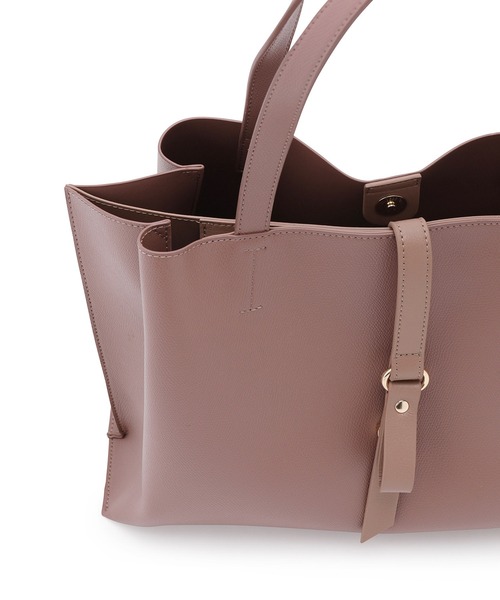 ROPE' PICNIC(ロペピクニック)の「【WEB限定カラー:ピンク】フラットリボンベルト2層A4トートバッグ(トートバッグ・レディース・ブラック/キナリ/ブルー系その他6/ピンク系その他2・FREE)」の14枚目の写真