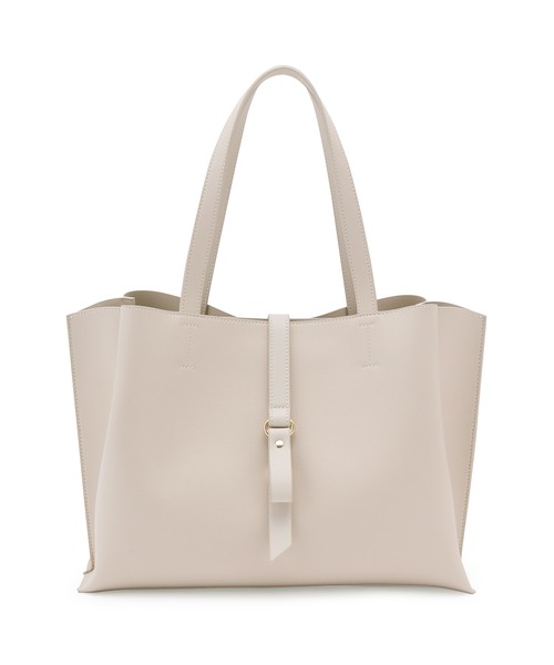 ROPE' PICNIC(ロペピクニック)の「【WEB限定カラー:ピンク】フラットリボンベルト2層A4トートバッグ(トートバッグ・レディース・ブラック/キナリ/ブルー系その他6/ピンク系その他2・FREE)」の6枚目の写真