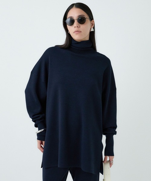 Chaos ウールボアベスト　ブラック★シルクリブタートル Chaos（カオス）の「Chaos(カオス)/ウールボアフ－ドベスト