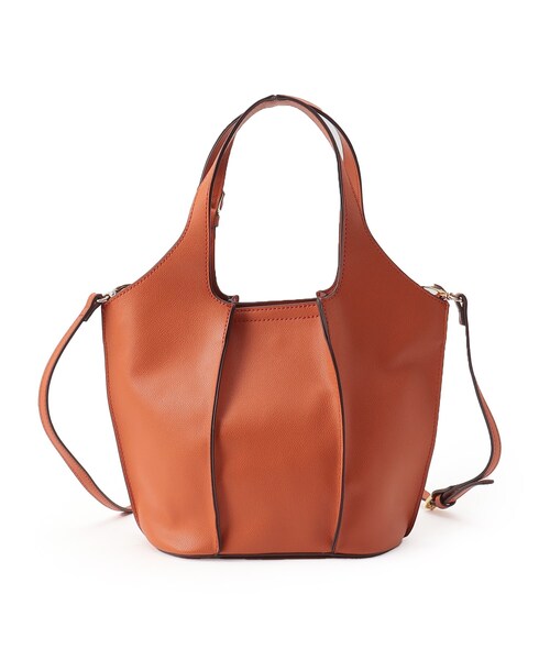 THE SHOP TK (ザ ショップ ティーケー )の「◆【ショルダー付2WAY】パネルミドルトートバッグ(トートバッグ・レディース・ブラウン系その他/オレンジ/ブルー/ブラック・00)」の16枚目の写真