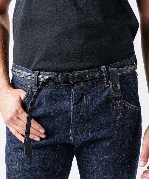 wjk（ダヴルジェイケイ）の「mko10856- bridle key holder キーホルダー（キーホルダー・メンズ・ゴールド/ブラック・FREE）」の4枚目の写真