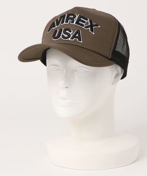 AVIREX(アヴィレックス)の「AVIREX / USA メッシュキャップ 14407200(キャップ・レディース・ホワイト/ブラック/ネイビー/ブラック系その他/カーキ・FREE)」の12枚目の写真