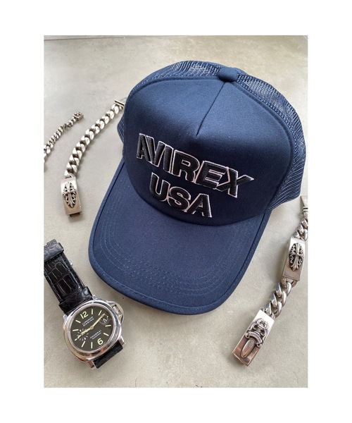 AVIREX(アヴィレックス)の「AVIREX / USA メッシュキャップ 14407200(キャップ・レディース・ホワイト/ブラック/ネイビー/ブラック系その他/カーキ・FREE)」の17枚目の写真