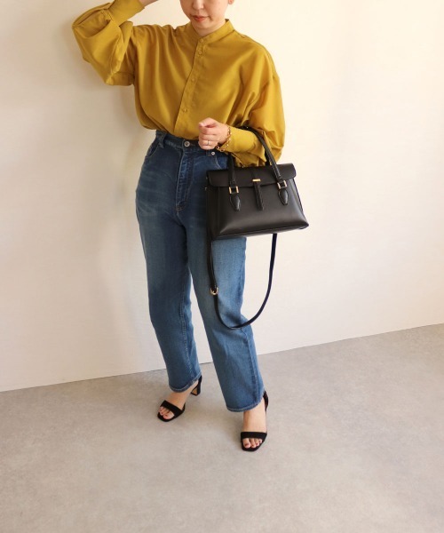 MIAN （ミアン）の「CATTLEYA / フラップ2wayハンドバッグ（ハンドバッグ・レディース・ブラウン/グレー/ブラック/レッド/サックスブルー/ピンクベージュ/モカ・FREE）」の11枚目の写真