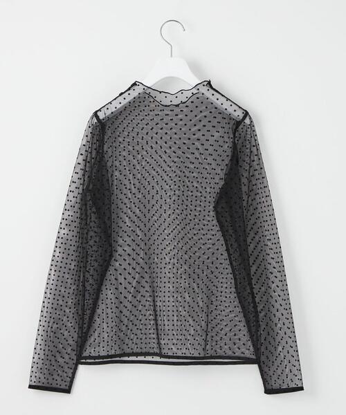 kaene(カエン)の「<kaene>ドットチュール ブラウス<Select by EMMEL REFINES>(シャツ/ブラウス・レディース・ブラック・FREE)」の3枚目の写真