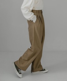 KBF | ダブルタックストレートパンツ(その他パンツ)