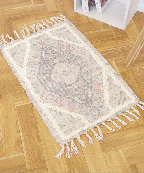 セール】アンティーク風マット 北欧 キッチン 70×50（ラグ/マット