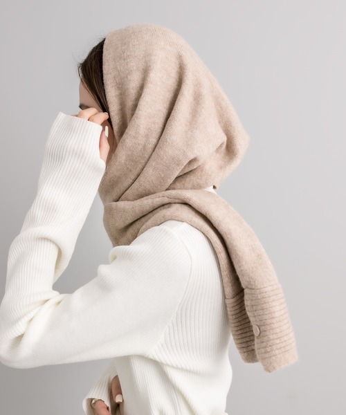 mystic(ミスティック)の「マルチWAYニットボレロ(カーディガン/ボレロ・レディース・ベージュ/ブラック/チャコールグレー・FREE)」の20枚目の写真