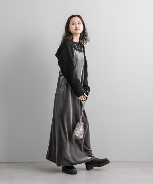 mystic(ミスティック)の「マルチWAYニットボレロ(カーディガン/ボレロ・レディース・ベージュ/ブラック/チャコールグレー・FREE)」の21枚目の写真