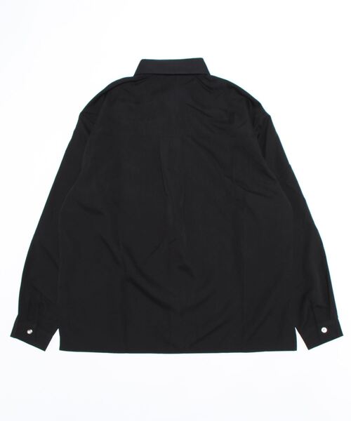 almo(アルモ)の「ミラーネクタイビッグシャツ(BQ)(シャツ/ブラウス・レディース・ブラック/ホワイト・MEDIUM)」の4枚目の写真
