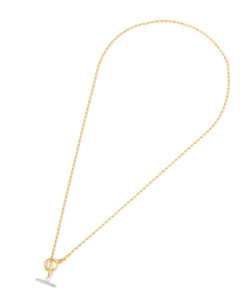 niko and...（ニコアンド）の「スクリューステンレスネックレス（ネックレス・メンズ・イエロー/グレー・FREE）」の3枚目の写真