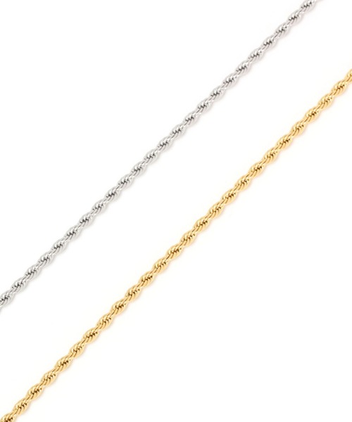 niko and...（ニコアンド）の「スクリューステンレスネックレス（ネックレス・メンズ・イエロー/グレー・FREE）」の6枚目の写真