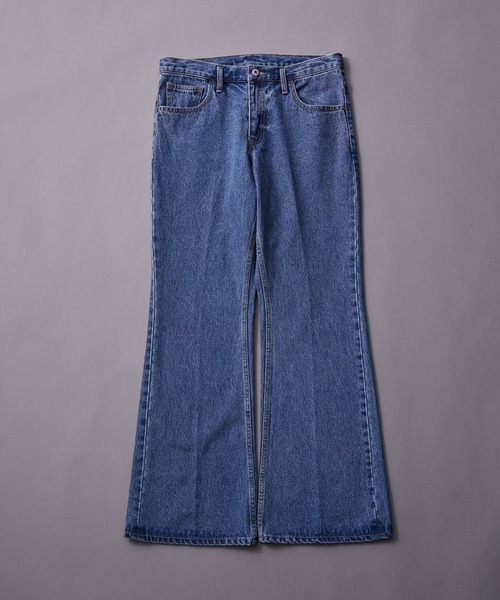 re_k by JUNRED（レクバイジュンレッド）の「re_k by JUNRED / リラックスフレアデニムパンツ（デニムパンツ・メンズ・ネイビー/サックスブルー/ブラック・S/M/L）」の3枚目の写真