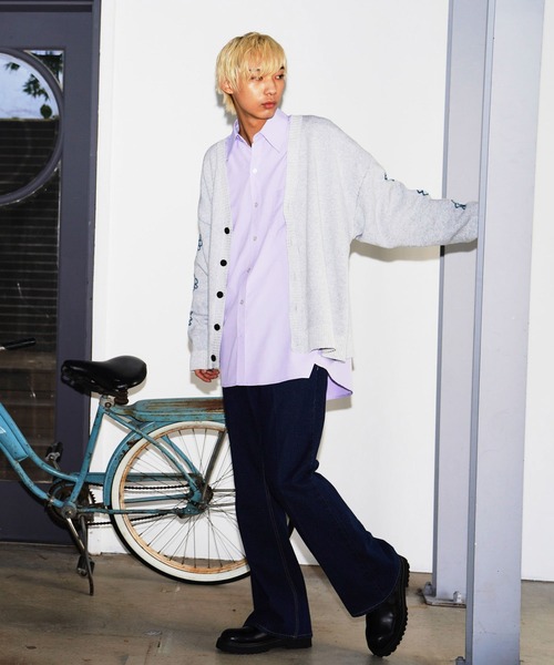 re_k by JUNRED（レクバイジュンレッド）の「re_k by JUNRED / リラックスフレアデニムパンツ（デニムパンツ・メンズ・ネイビー/サックスブルー/ブラック・S/M/L）」の16枚目の写真