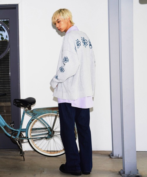 re_k by JUNRED（レクバイジュンレッド）の「re_k by JUNRED / リラックスフレアデニムパンツ（デニムパンツ・メンズ・ネイビー/サックスブルー/ブラック・S/M/L）」の11枚目の写真