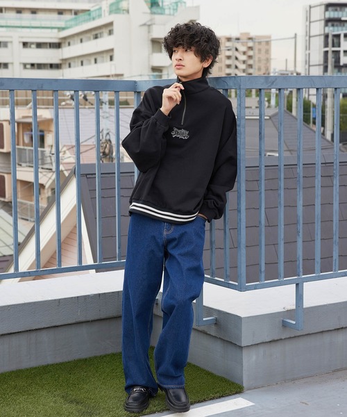 re_k by JUNRED（レクバイジュンレッド）の「re_k by JUNRED / リラックスフレアデニムパンツ（デニムパンツ・メンズ・ネイビー/サックスブルー/ブラック・S/M/L）」の15枚目の写真