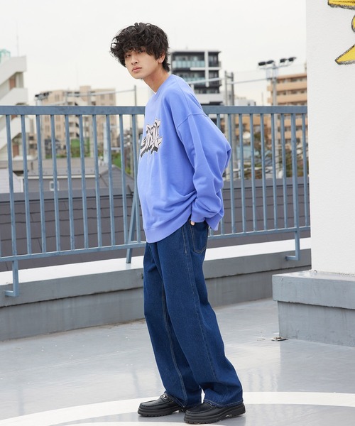 re_k by JUNRED（レクバイジュンレッド）の「re_k by JUNRED / リラックスフレアデニムパンツ（デニムパンツ・メンズ・ネイビー/サックスブルー/ブラック・S/M/L）」の14枚目の写真