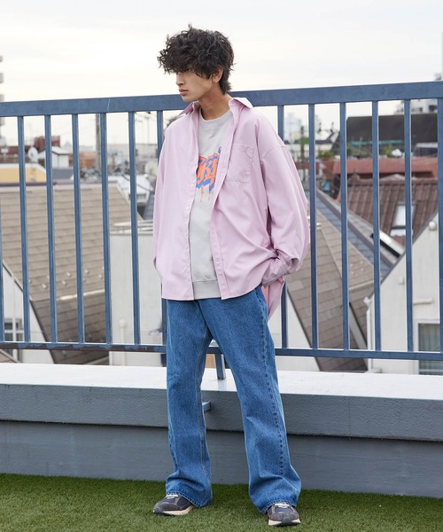 re_k by JUNRED（レクバイジュンレッド）の「re_k by JUNRED / リラックスフレアデニムパンツ（デニムパンツ・メンズ・ネイビー/サックスブルー/ブラック・S/M/L）」の19枚目の写真