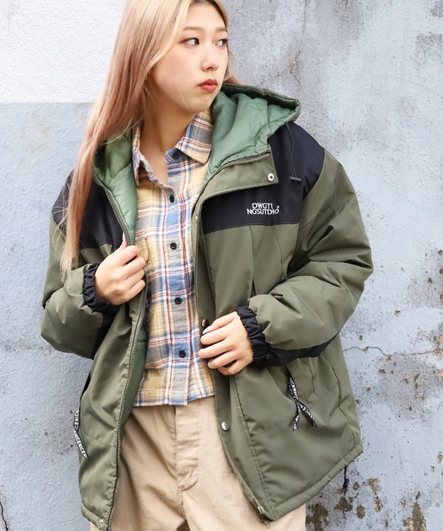 ROOPTOKYO（ループトウキョウ）の「OVERSIZE MOUNTAIN PUFF JACKET / オーバーサイズ マウンテンパフジャケット アウトドア フード（ダウンジャケット/コート・メンズ・ブラック/オリーブ・M/L/XL）」の18枚目の写真