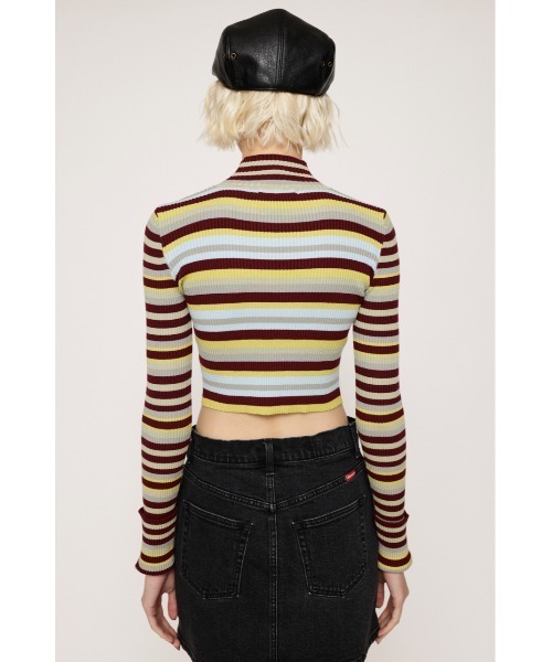 SLY（スライ）の「MULTI BORDER KNIT TOPS マルチボーダー