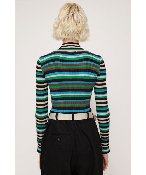 SLY（スライ）の「MULTI BORDER KNIT TOPS マルチボーダー