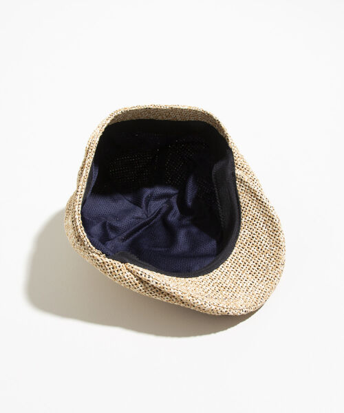 GLOSTER（グロスター）の「【GLOSTER/グロスター】PAPER HANTING ハンチング ハンチング帽（ハンチング/ベレー帽・メンズ・ベージュ/ネイビー・FREE）」の5枚目の写真