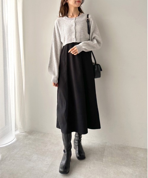 OLIVE des OLIVE（オリーブデオリーブ）の「カーディガン×キャミ