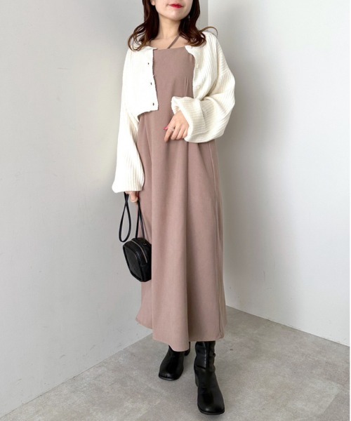 OLIVE des OLIVE(オリーブデオリーブ)の「カーディガン×キャミワンピースセット(ワンピース・レディース・ライトブラウン/ブルー/ブラック・FREE)」の18枚目の写真
