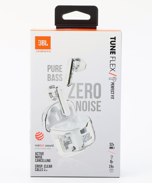 JBL(ジェイビーエル)の「JBL/ジェイビーエル JBL Tune Flex Ghost Edition(ヘッドフォン/イヤホン・メンズ・ブラック/ホワイト・ONE SIZE)」の16枚目の写真
