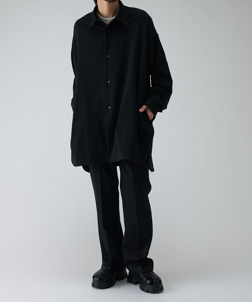 Lui's（ルイス）の「モダンBIGシャツ（シャツ/ブラウス・メンズ・チャコールグレー/ブラック/グリーン/バーガンディー・FREE）」の5枚目の写真