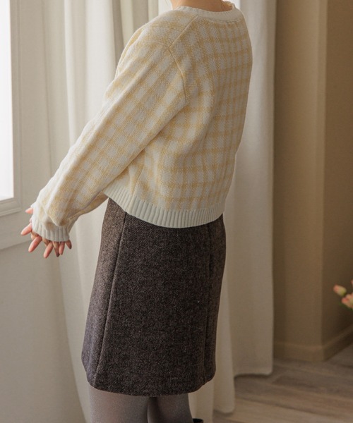 flower（フラワー）の「ラテミニスカート（スカート・レディース・ブラウン/アッシュグレー・FREE）」の16枚目の写真