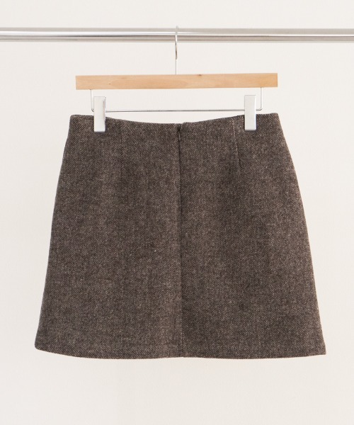 flower（フラワー）の「ラテミニスカート（スカート・レディース・ブラウン/アッシュグレー・FREE）」の13枚目の写真