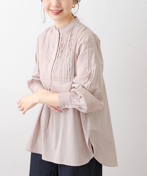 レザレクション　新品　Lサイズ フリルシャツ 小澤美里さんコラボ ] フリルスリーブシアーブラウス [C6451