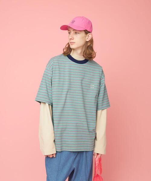 CITEN（シテン）の「＜CITEN＞ランダムボーダー Tシャツ（Tシャツ/カットソー・メンズ・ライトブルー/ネイビー・FREE）」の10枚目の写真