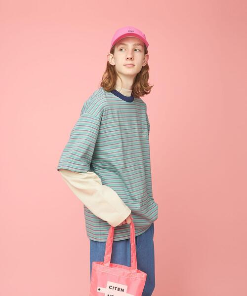 CITEN（シテン）の「＜CITEN＞ランダムボーダー Tシャツ（Tシャツ/カットソー・メンズ・ライトブルー/ネイビー・FREE）」の11枚目の写真