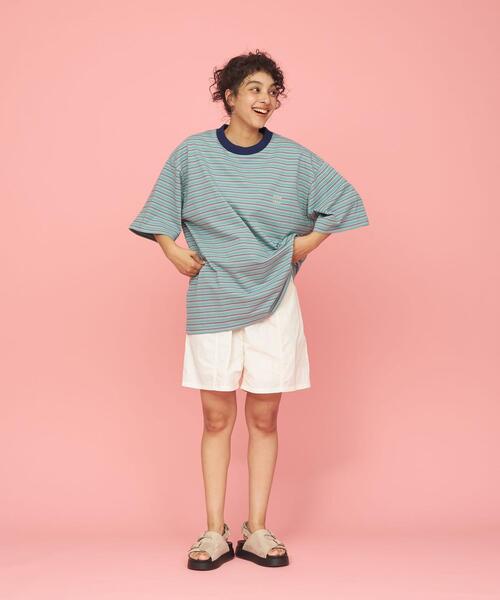 CITEN（シテン）の「＜CITEN＞ランダムボーダー Tシャツ（Tシャツ/カットソー・メンズ・ライトブルー/ネイビー・FREE）」の12枚目の写真