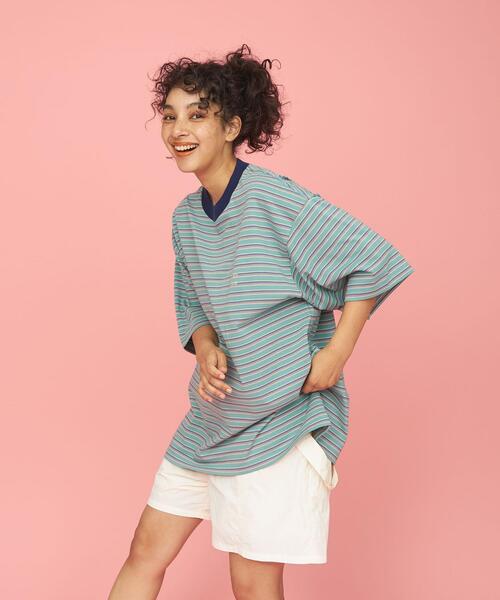 CITEN（シテン）の「＜CITEN＞ランダムボーダー Tシャツ（Tシャツ/カットソー・メンズ・ライトブルー/ネイビー・FREE）」の13枚目の写真