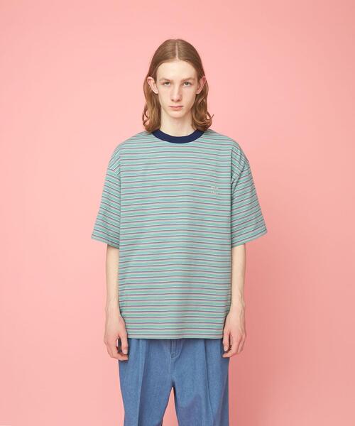 CITEN（シテン）の「＜CITEN＞ランダムボーダー Tシャツ（Tシャツ/カットソー・メンズ・ライトブルー/ネイビー・FREE）」の15枚目の写真